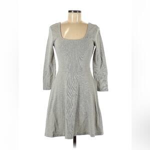 H.I.P. HIP grey ribbed ballerina skater dress, size med